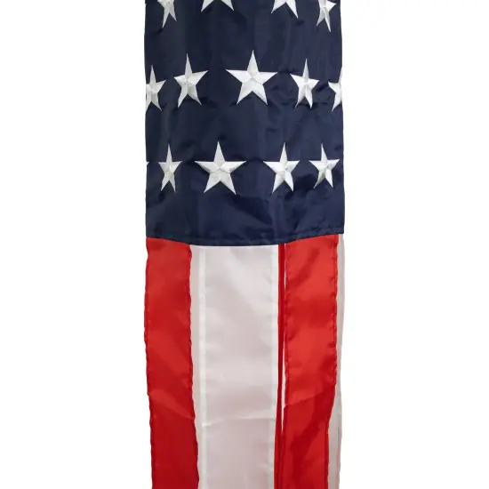 Northlight Patriotic Stars and Stripes Outdoor Windsock - 60" Blue {4}