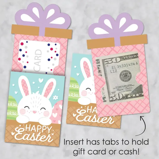 Big Dot of Happiness Spring Easter Bunny - Happy Easter Party Money and Gift Card Sleeves - Nifty Gifty Card Holders - Set of 8 {4}