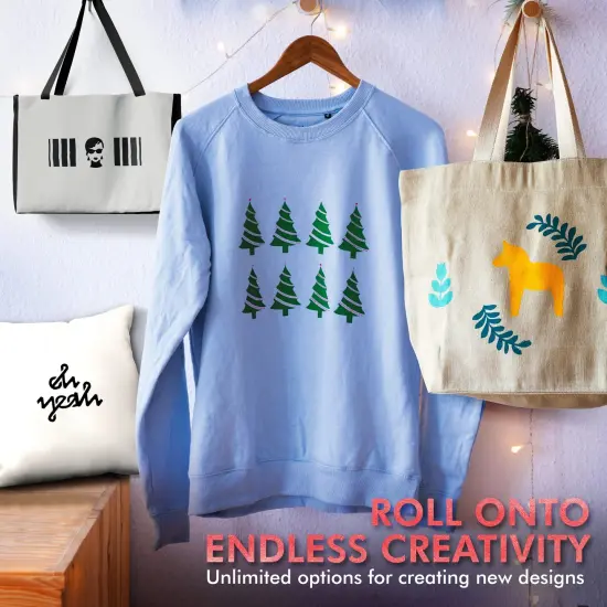 Screen Print Kit with Reusable Wooden Frame, 1 Screen Printing Squeegee, and 3 x 100ml Ink - Silk Screen Printing Kit for Beginners {3}