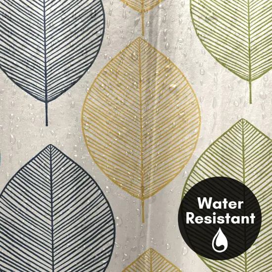 Americanflat 71" x 74" Shower Curtain, Leaves Multicolor by Lisa Nohren {3}