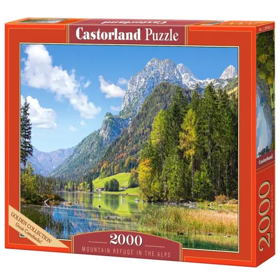 2000 Piece Jigsaw Puzzles, Mountain Refuge in the Alps, Germany, Idyllic Landscape, Tyrolean Alps, Adult Puzzles, Castorland C-200832-2 {1}