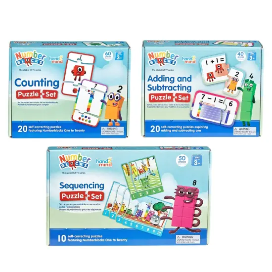 Numberblocks Puzzle Set 3-Pack, Counting, Addition & Subtraction, Sequencing {1}