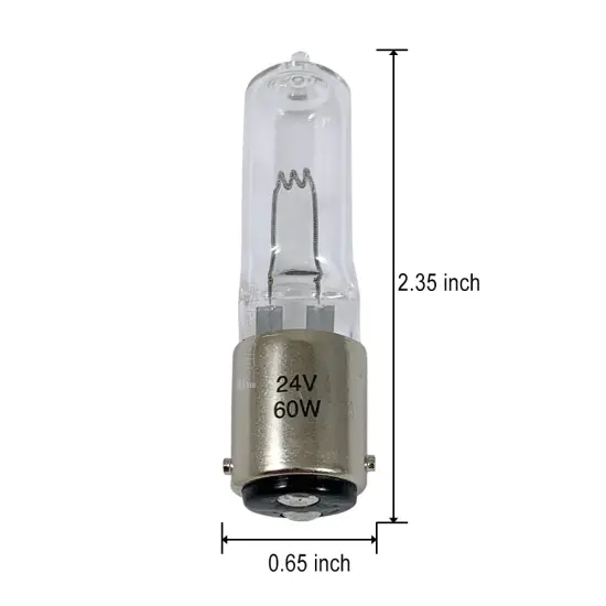Ushio 1000915 - JCD24V-60W BA15D Bayonet Base Halogen Light Bulb {2}