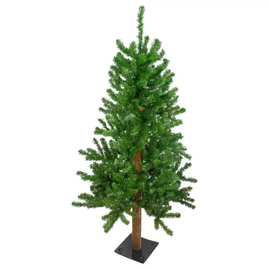 Northlight Medium Alpine Artificial Christmas Tree - 4' - Unlit Green {1}