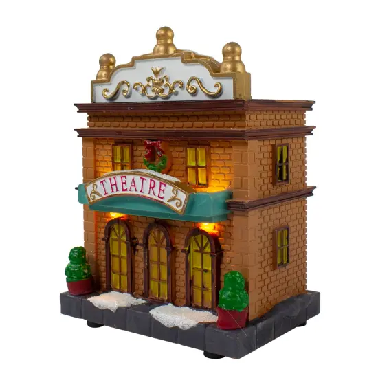 Northlight LED Lighted Theater and Shops Christmas Village Display Set - 11-Piece Red {6}