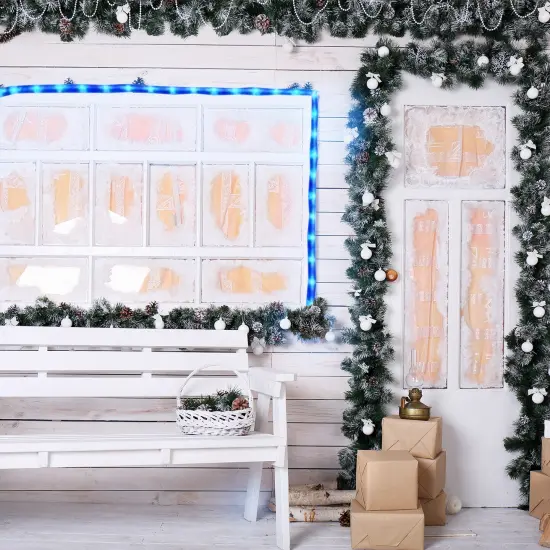 Northlight Flexible Incandescent Outdoor Christmas Rope Light - Blue - 18' Clear Wire {3}