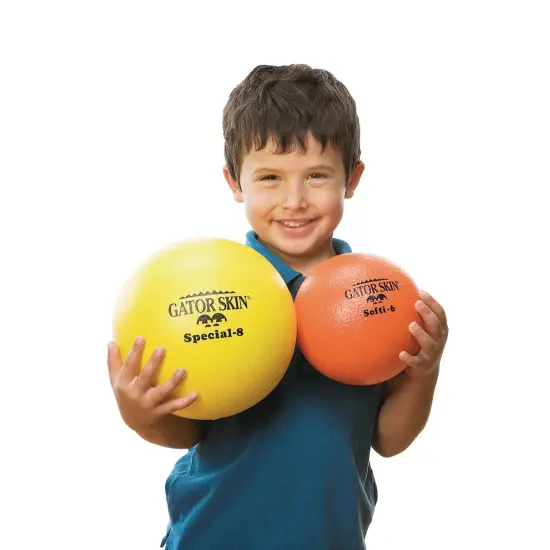 S&S Worldwide Gator Skin Special-8 Foam Balls. 8" PU Coated Medium Density Foam Core for a No-Sting Ball That is Great for GaGa Pits, Dodgeball, PE Games and More. Set of 6. {6}