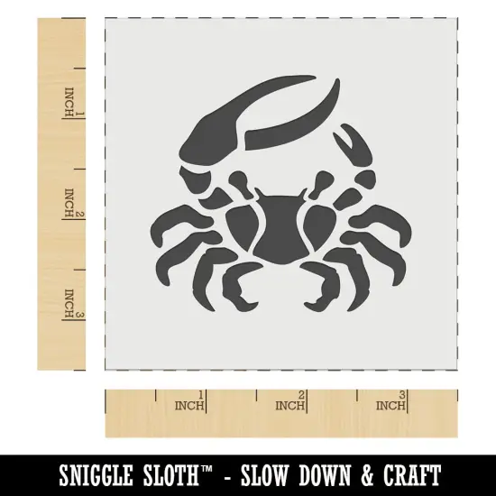 Fiddler Crab Crustacean with Large Claw Wall Cookie DIY Craft Reusable Stencil {6}