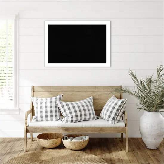 Wedge White Framed Corkboard, Black Cork {6}
