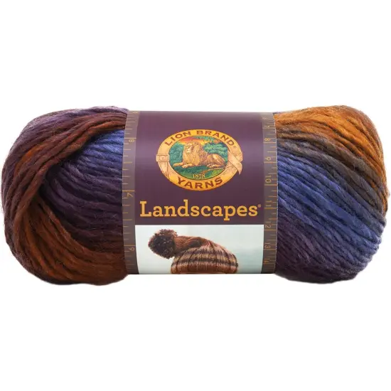 (3 Pack) Lion Brand Landscapes Yarn - Mountain Range {2}