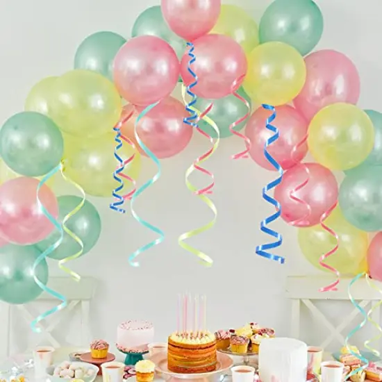 30 Roll 15 Colors Curling Ribbons for Crafts Bows Present Wrapping Florist Wedding Party Festival Art Craft Decor, Separate Rolls, 11 Yards Per Roll, 3/16 Inch Wide 3/16" - Set1 {3}