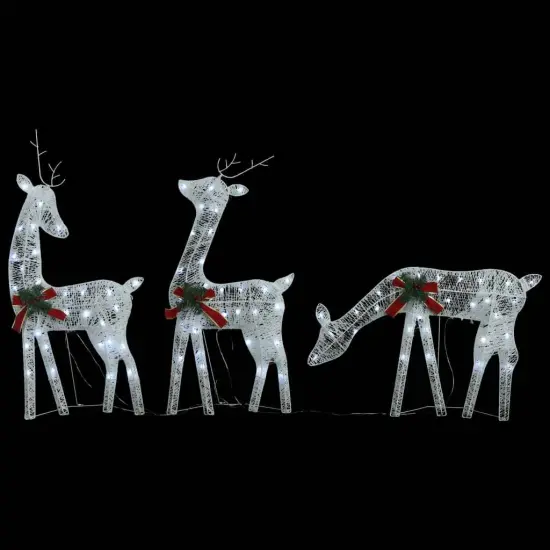 6 pcs Christmas Reindeers with White Mesh {4}