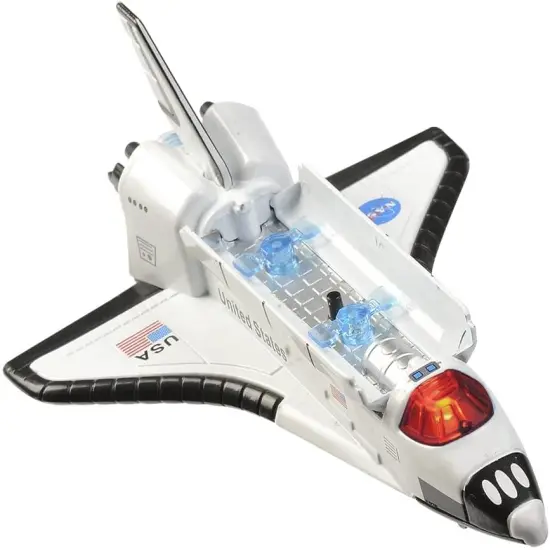 Aeromax Pull Back 6 Inch Die Cast Space Shuttle With Lights & Sound {4}