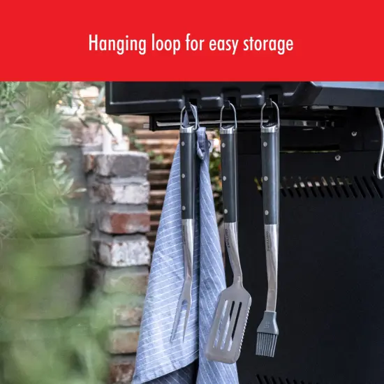 ZWILLING BBQ+ 17-inch Triple-Rivet Stainless Steel Grill Spatula with Serrated Edge {7}