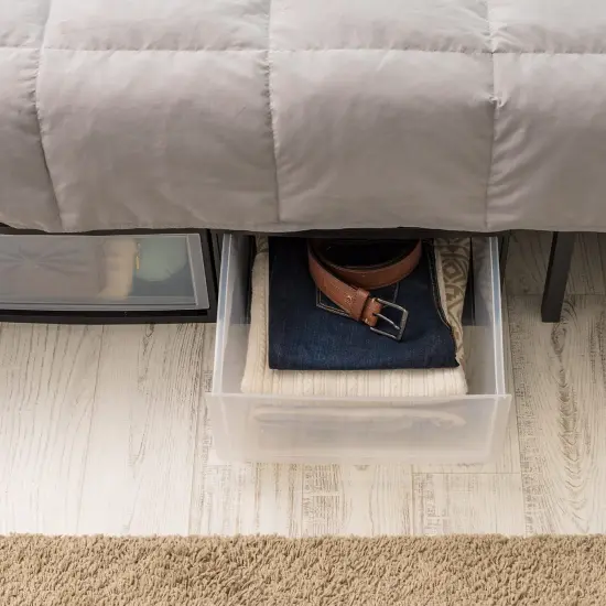 IRIS USA 2 Pack 30qt Plastic Stackable Storage Drawers, Black {6}