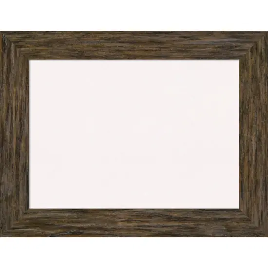 Fencepost Wood Framed Corkboard, White Cork Brown {1}