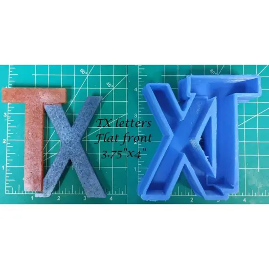 TX Letters Silicone Freshie Mold {1}
