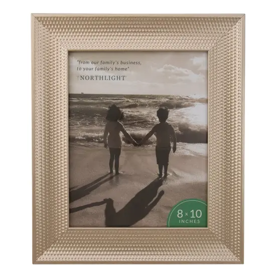 Northlight Honeycomb Rectangular Picture Frame for 8" x 10" Photo - 13.25" - Champagne Gold {1}