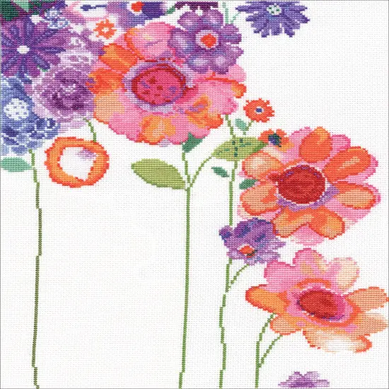 Design Works Counted Cross Stitch Kit 11"X14"-Watercolor Garden {2}