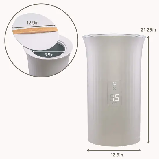 Live Fine Bathroom Towel Warmer, Large Blanket & Towel Heater Gray {6}