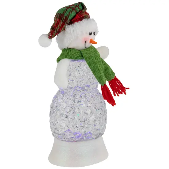 Northlight LED Lighted Acrylic Snowman Christmas Snow Globe - 11" Clear {4}