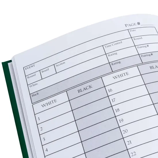 WE Games Hardcover Chess Scorebook & Notation Pad - Soft Touch {5}