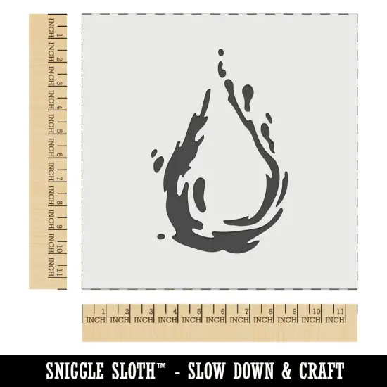 Water Drop Droplet Wall Cookie DIY Craft Reusable Stencil {1}