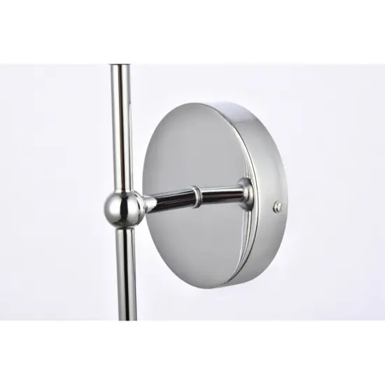 Keely 1 light chrome wall sconce {6}