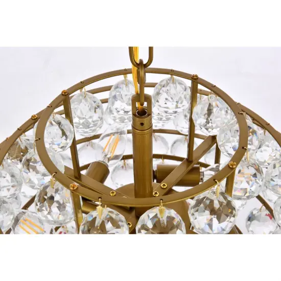 Savannah 18 inch pendant in brass {6}