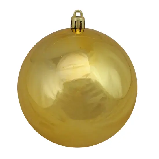 Northlight Shiny Shatterproof Christmas Ball Ornaments 3.25" (80mm) - Vegas Gold - 32ct {4}