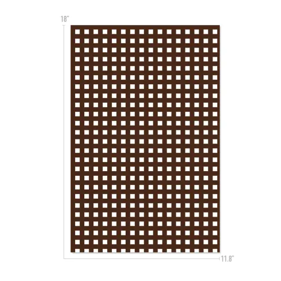 Happy Crafters Buffalo Plaid 11.8" x 18" Sheet Brown and White {1}