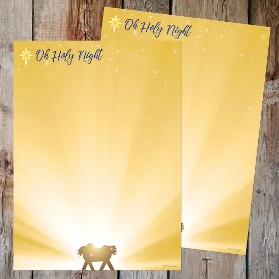 Great Papers! Oh Holy Night Holiday Letterhead, Invitations and Announcements, Printer Friendly, 8.5"x11", 80 Pack {3}