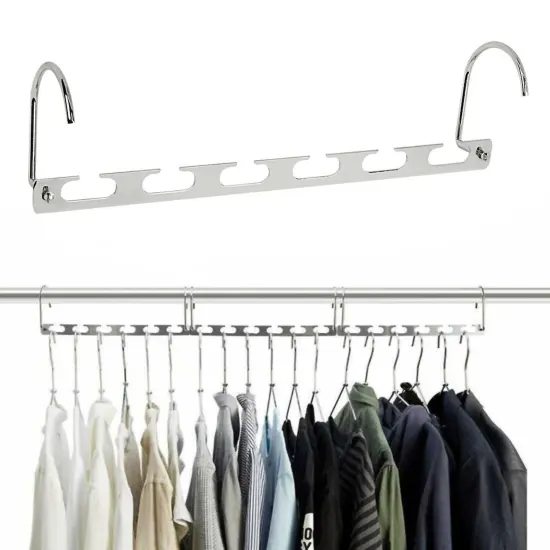 Kitcheniva 6 Pack Metal Closet Hanger Organizer Hook {3}