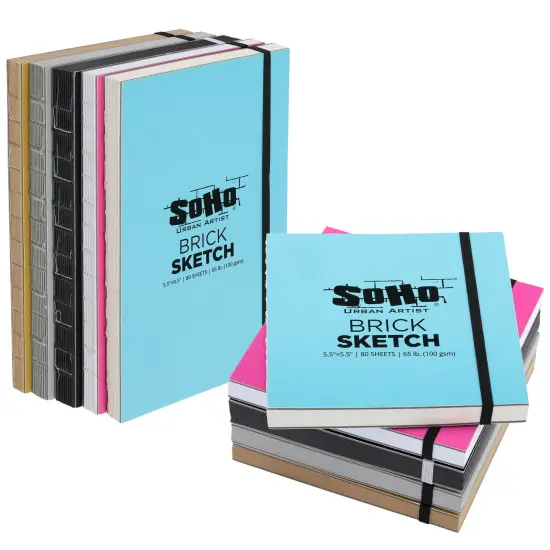 SoHo Urban Artist Brick Journals - Assorted Sizes and Colors {2}