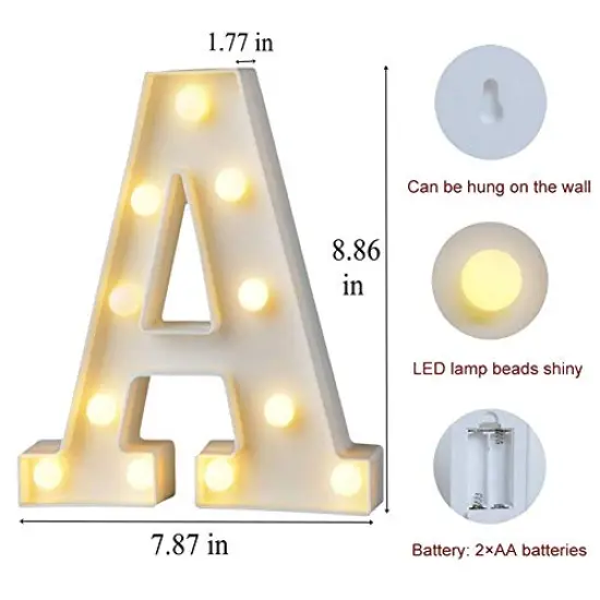 Marquee Light Up Letter | Large A {1}