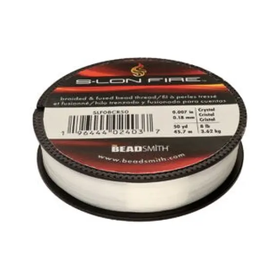 S-Lon Fire Beading Thread 8lb Crystal 50 Yards {2}