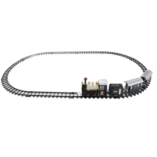 Northlight 17-Piece Black Consummate Animated Classic Train Set {5}