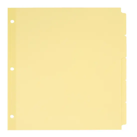 Avery Plain Tab Write & Erase Dividers, 5 Tabs, Buff, 36 Sets (11501) {1}