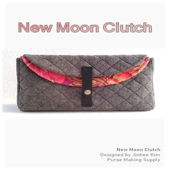 [DIY Bag Pattern] New Moon Clutch {4}