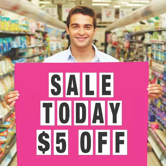 CREATIVE START Letters, Numbers and Characters, Black, 2-inch, Helvetica Font, Self-Adhesive, 297 Assorted Letters, Numbers and Characters {3}