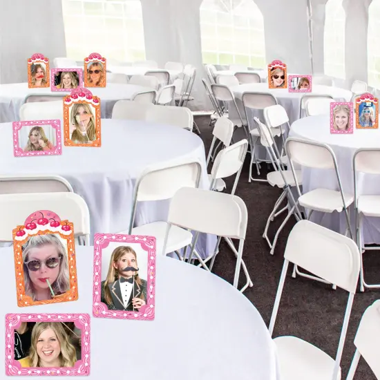 Big Dot of Happiness Hot Girl Bday - Vintage Cake Birthday Party 4x6 Picture Display - Paper Photo Frames - Set of 12 {4}