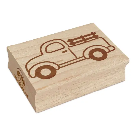 Cute Farm Truck Rectangle Rubber Stamp for Stamping Crafting {2}