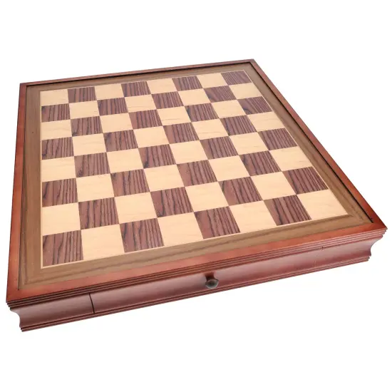 WE Games Wood Laminate Chess Board with Storage Drawers {3}
