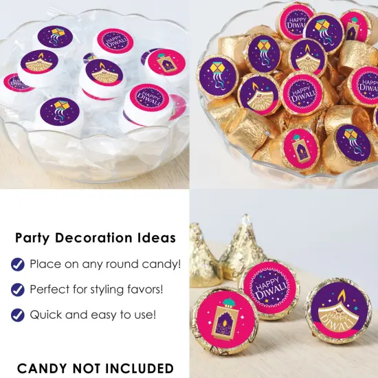 Big Dot of Happiness Happy Diwali - Festival of Lights Party Small Round Candy Stickers - Party Favor Labels - 324 Count {6}
