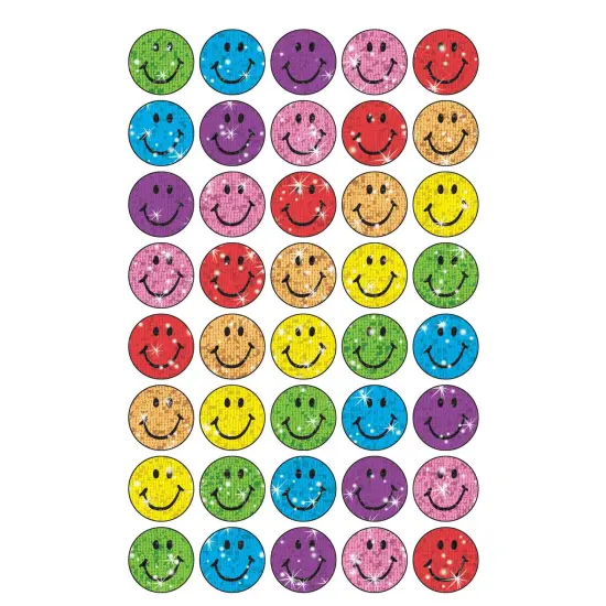 Silly Smiles superSpots&reg; Stickers-Sparkle, 160 Per Pack, 6 Packs {4}