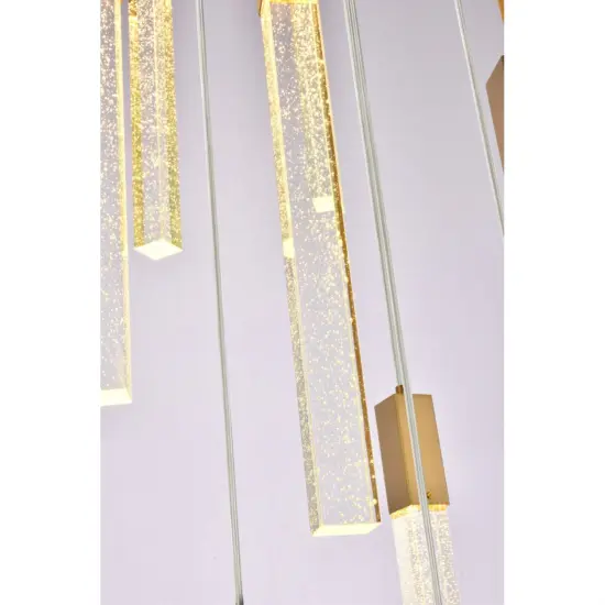 Weston 8 lights pendant in satin gold {4}