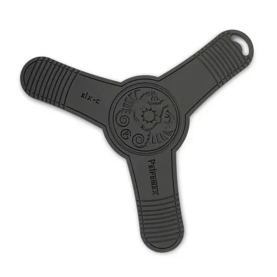 Petromax Silicone Trivet for Dutch Ovens and Pans, Cold and Heat Resistant Non-Slip Base Protection with Lid Grooves for Kitchen and Campsite, 12.6 inch diameter, Black {1}