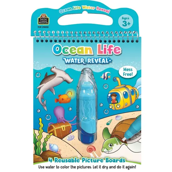Ocean Life Water Reveal Book, 6 Sets {4}