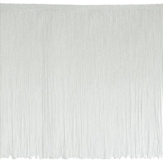 20 yards of 10" Chainette Fringe Trim | 20 yard cut White {1}