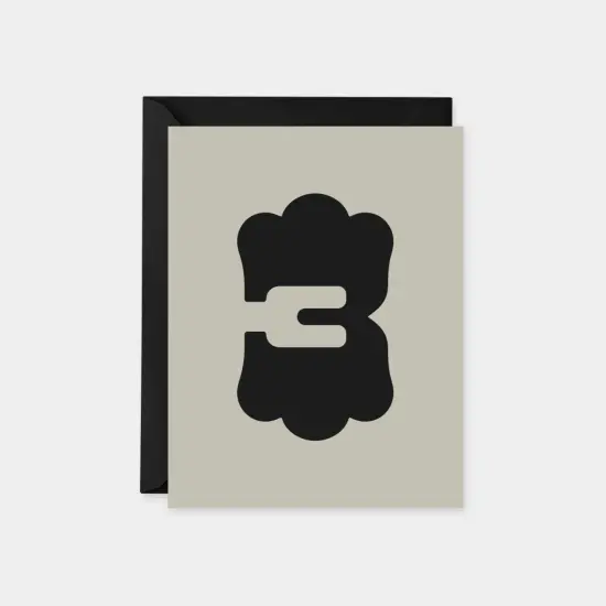 Birthday Age Card, Year Three, Ornate {1}